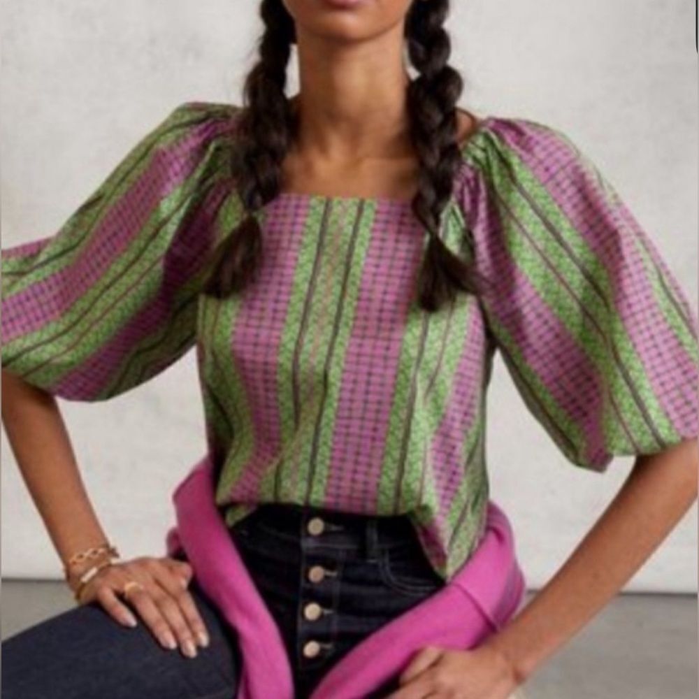 Anthropologie, Shannon Swing Blouse square neck